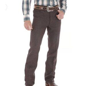 Wrangler Wrancher 82HO Heather Brown Dress Jeans Bootcut Pants NWT SZ 40 X 32